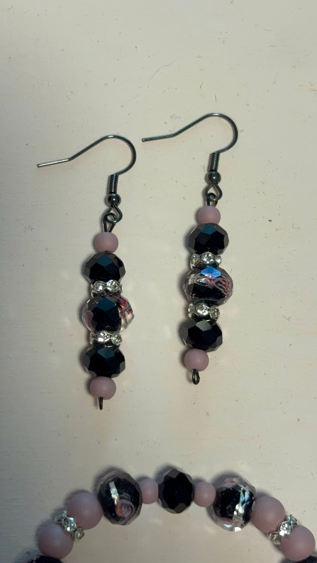 Midnight Rose Necklace, Bracelet & Earring Set